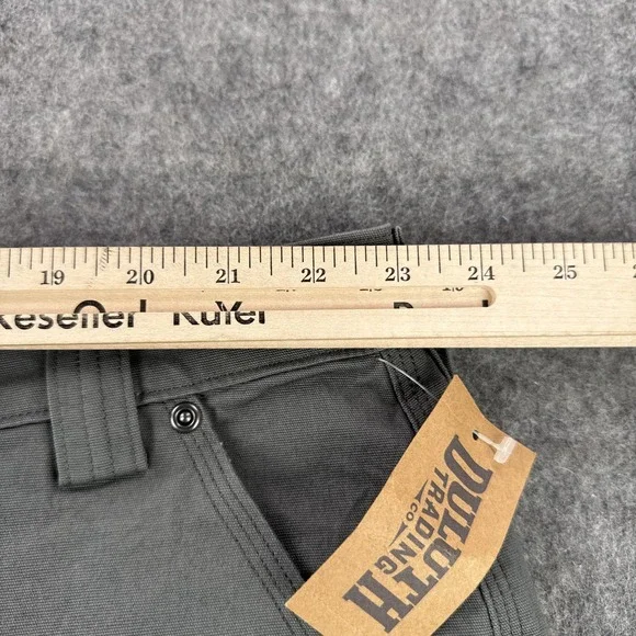 Duluth Trading Pants Mens 46x30 Gray DuluthFlex Fire Hose Carpenter Relaxed Fit - Picture 11 of 16